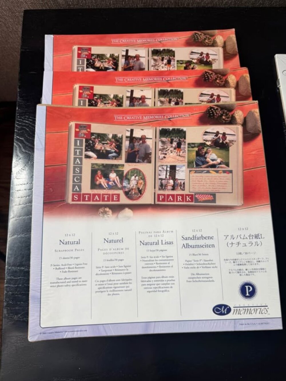 New Creative Memories Original 12x12 Natural Pages 15 Sheets